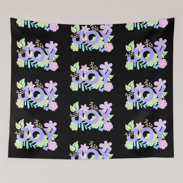 Item preview, Joy Floral Spring Design with Butterflies and Leaves in Bright Spring Colors designed and sold by InkItStudio.