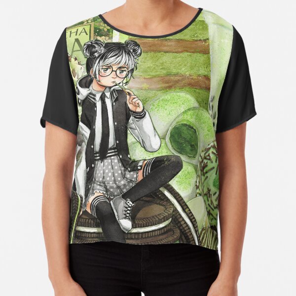 Matcha Melody Chiffon Top