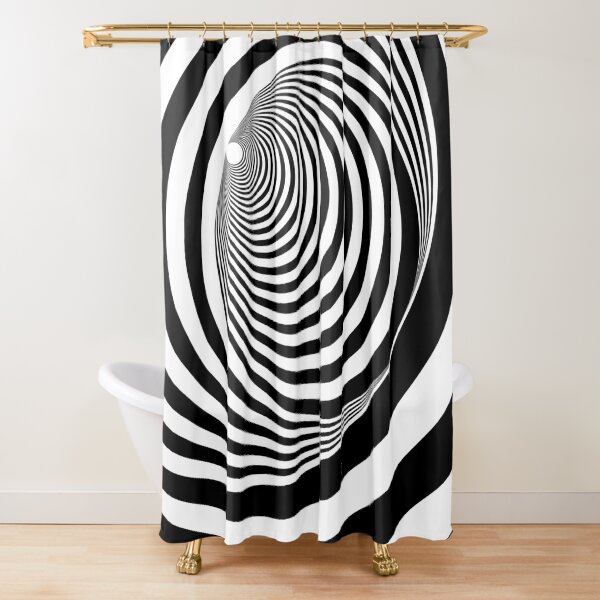 Optical illusion Shower Curtain