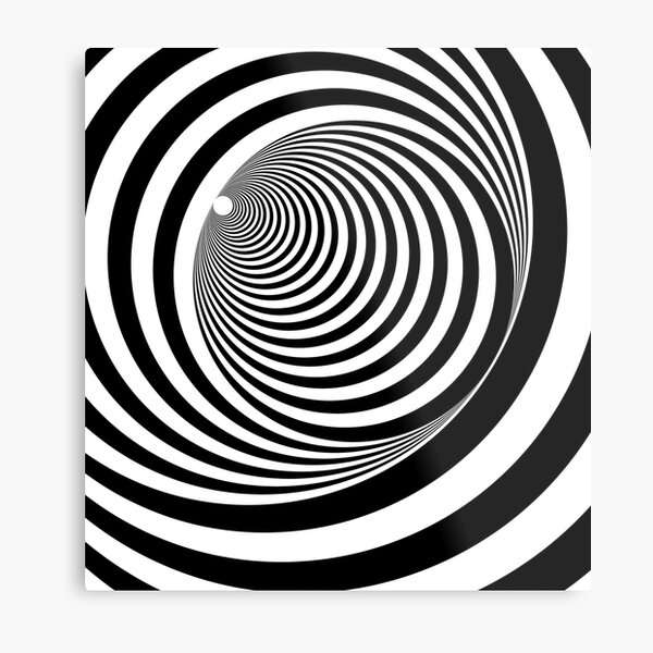 Optical illusion Metal Print