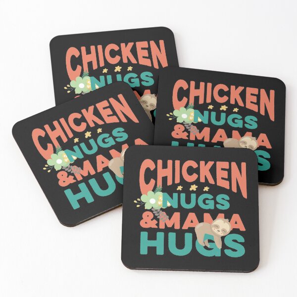 Item preview, Chicken Nugs and Mama Hugs for Nugget Lover Retro Colors designed and sold by ThreadsNouveau.