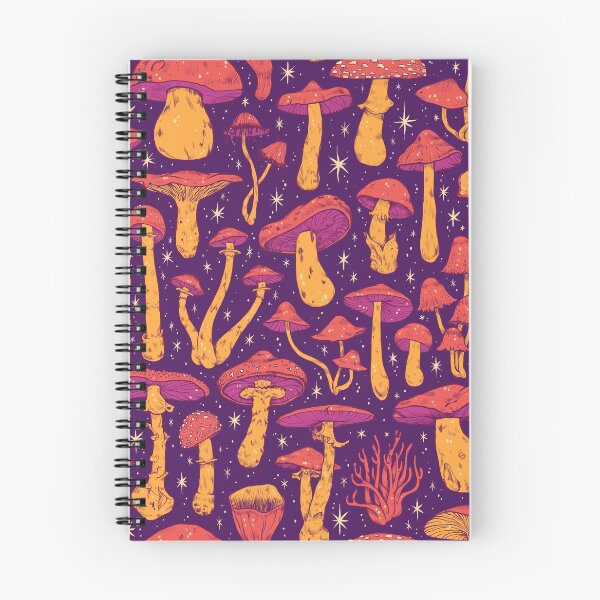 Item preview,  Deadly Mushrooms Orange on Purple designed and sold by Paisley Yazel.