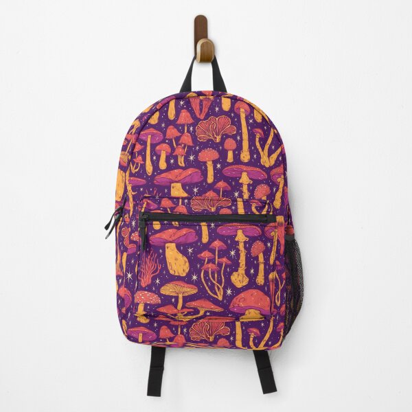 Item preview,  Deadly Mushrooms Orange on Purple designed and sold by Paisley Yazel.