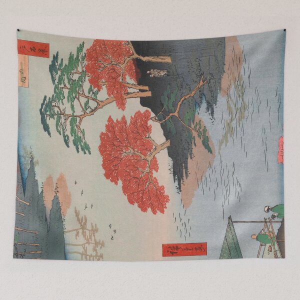 Item preview, Inside Akiba Shrine Vintage Ukiyo-e Japanese Art designed and sold by VintageArchive.