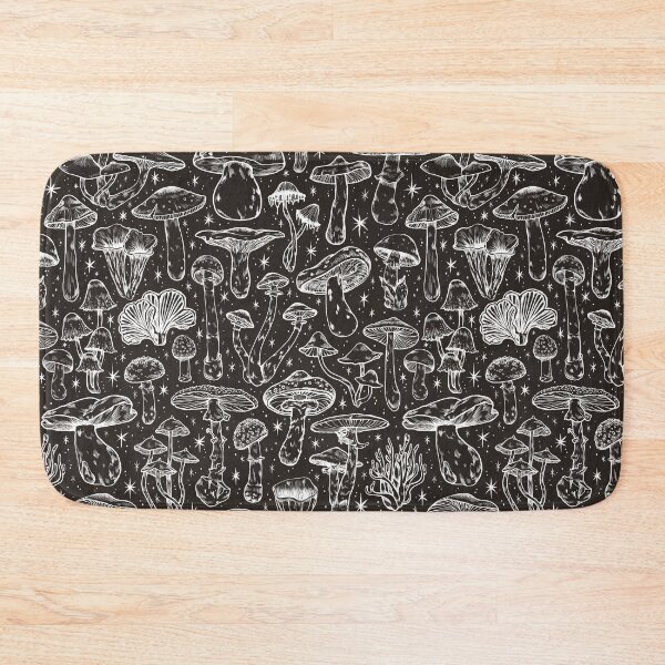 Item preview,  Deadly Mushrooms in Black designed and sold by Paisley Yazel.