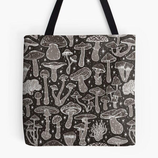 Item preview,  Deadly Mushrooms Ghostly Grey designed and sold by Paisley Yazel.