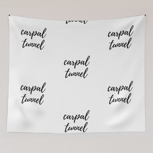 Item preview, carpal tunnel Cursive text designed and sold by Omniodise.