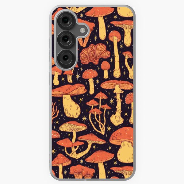 Item preview,  Deadly Mushrooms Orange on Black designed and sold by Paisley Yazel.