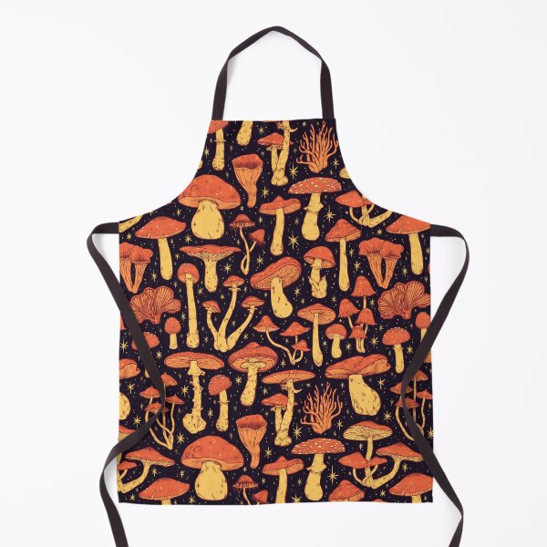 Item preview,  Deadly Mushrooms Orange on Black designed and sold by Paisley Yazel.