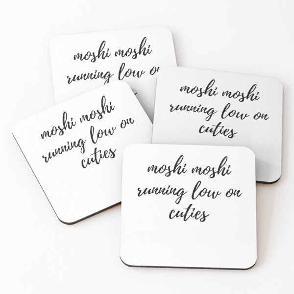 Item preview, moshi moshi running low on cuties Cursive text designed and sold by Omniodise.