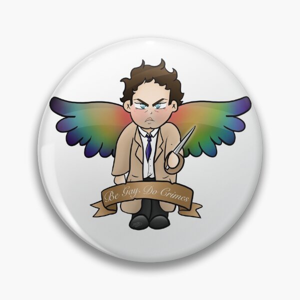 Item preview, Castiel (Be Gay, Do Crimes) designed and sold by TheMinnieLemon.