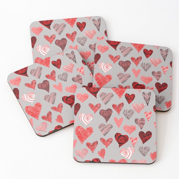 Item preview, Romantic Valentine`s Day symbol of love textured pattern designed and sold by NinaJayasinghe.