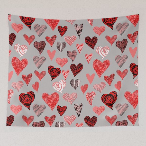 Item preview, Romantic Valentine`s Day symbol of love textured pattern designed and sold by NinaJayasinghe.