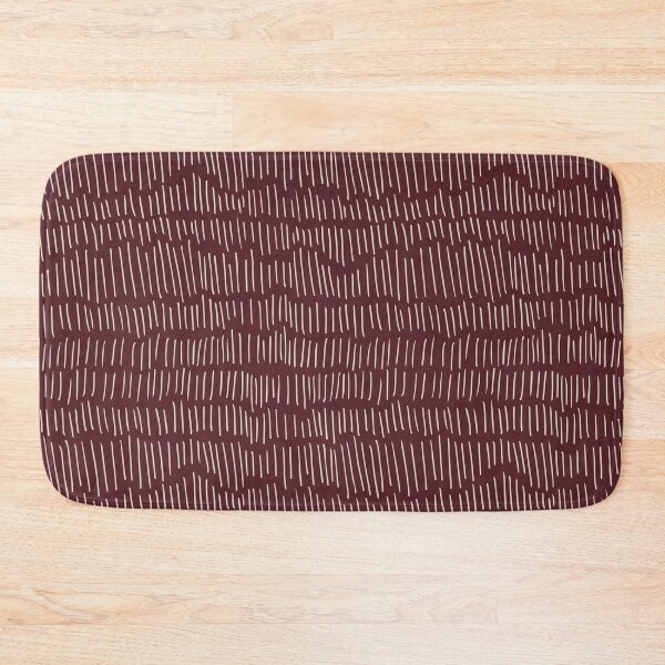 Item preview, Counting Strokes, burgundy and white designed and sold by Linda Skaret.