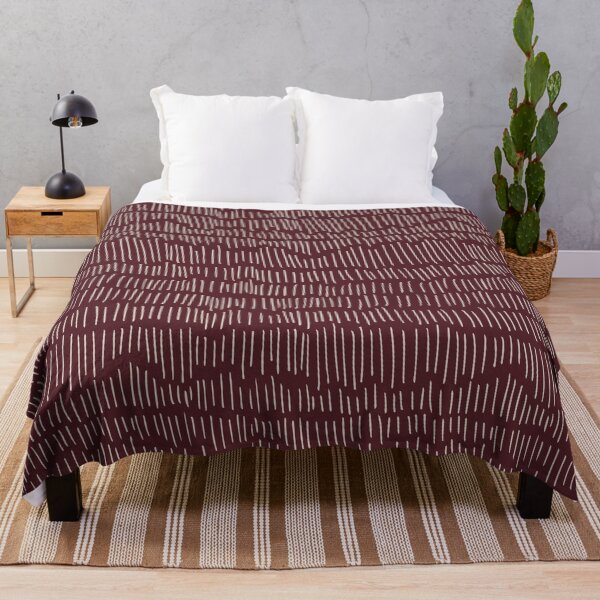 Item preview, Counting Strokes, burgundy and white designed and sold by Linda Skaret.