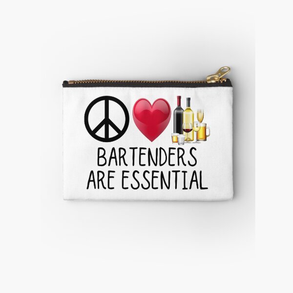 Item preview, Bartenders Are Essential Bar Pub Fan Man Cave Beer Wine Cocktails Liquor Shots Pilsner designed and sold by BookGeekNJ.