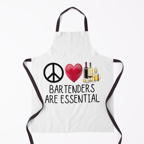 Item preview, Bartenders Are Essential Bar Pub Fan Man Cave Beer Wine Cocktails Liquor Shots Pilsner designed and sold by BookGeekNJ.