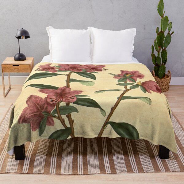 Item preview, Vintage Rhododendron dauricum Botanical Print designed and sold by Douglas E. Welch Design and Photography.