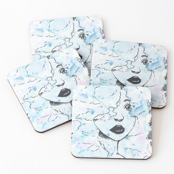 Item preview, The Watercolor Cloud Girl designed and sold by AvalonUnmuzzled.