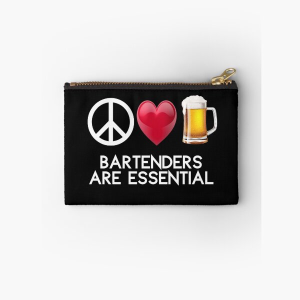 Item preview, Bartenders Are Essential Bar Pub Fan Man Cave Beer Wine Cocktails Liquor Shots Pilsner designed and sold by BookGeekNJ.