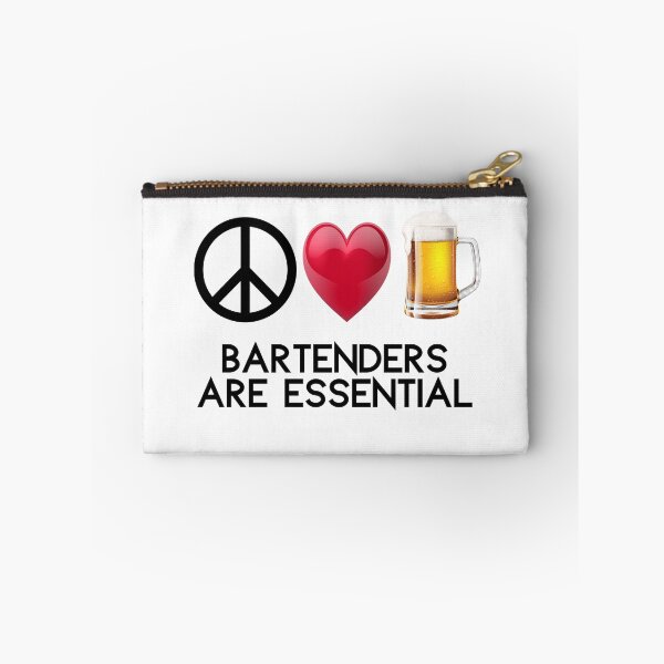 Item preview, Bartenders Are Essential Bar Pub Fan Man Cave Beer Wine Cocktails Liquor Shots Pilsner designed and sold by BookGeekNJ.