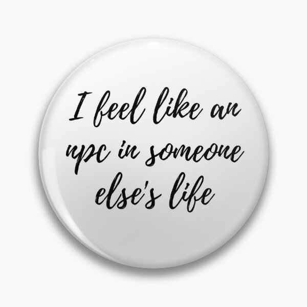 Item preview, I feel like an npc in someone else's life Cursive text designed and sold by Omniodise.