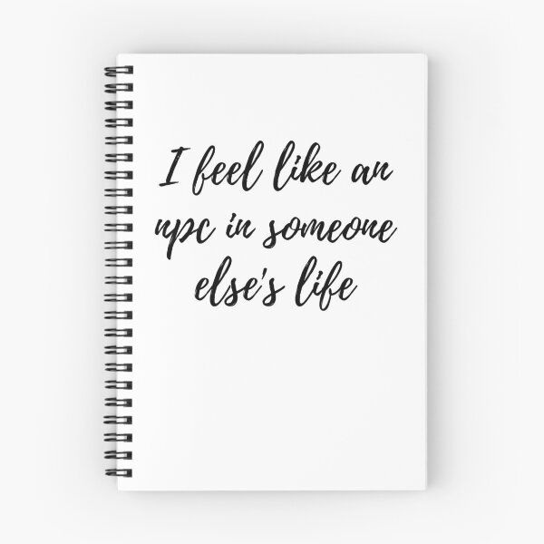 Item preview, I feel like an npc in someone else's life Cursive text designed and sold by Omniodise.