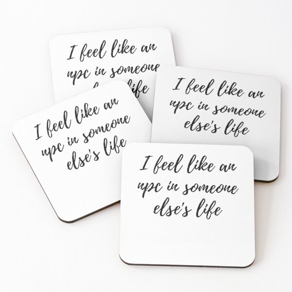 Item preview, I feel like an npc in someone else's life Cursive text designed and sold by Omniodise.