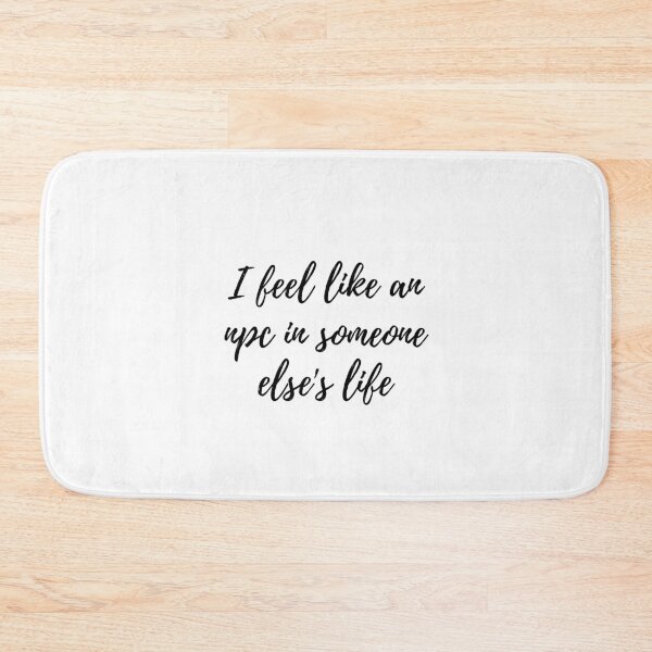 Item preview, I feel like an npc in someone else's life Cursive text designed and sold by Omniodise.