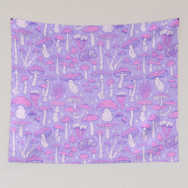 Item preview,  Deadly Mushrooms Pastel Purple designed and sold by Paisley Yazel.