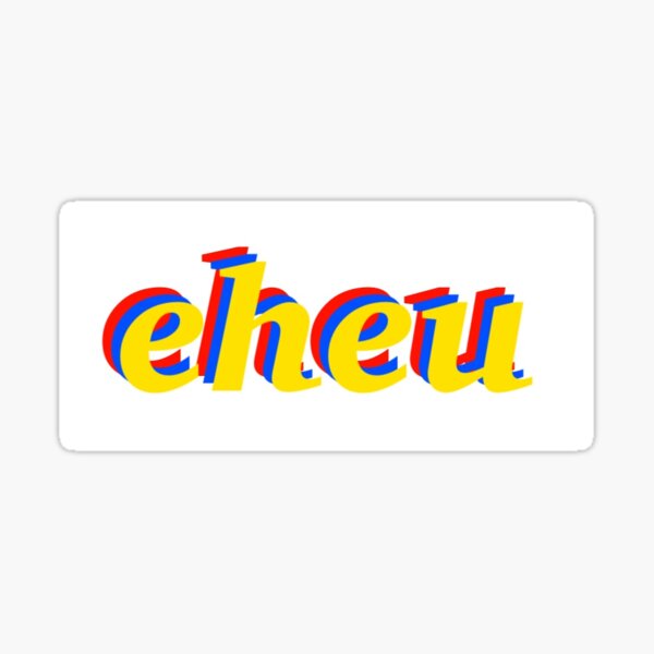 Aperçu de l'œuvre Couleurs primaires Eheu Design Latin créée et vendue par munkerchunker.