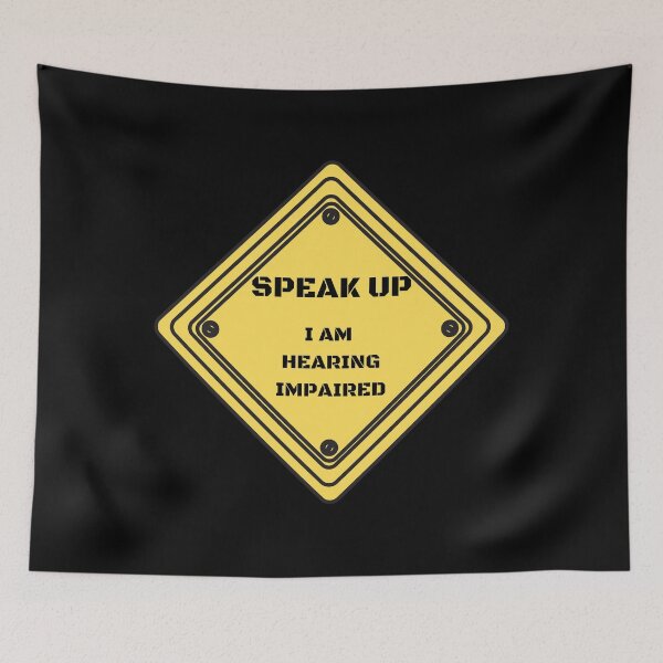 Item preview, Hearing Impaired Sign designed and sold by wickdesigns.
