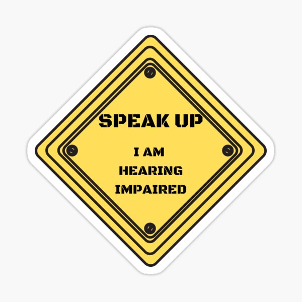 Item preview, Hearing Impaired Sign designed and sold by wickdesigns.