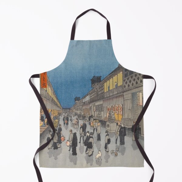 Item preview, Night of Saruwaka-machi Vintage Ukiyo-e Japanese Art designed and sold by VintageArchive.