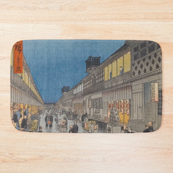 Item preview, Night of Saruwaka-machi Vintage Ukiyo-e Japanese Art designed and sold by VintageArchive.