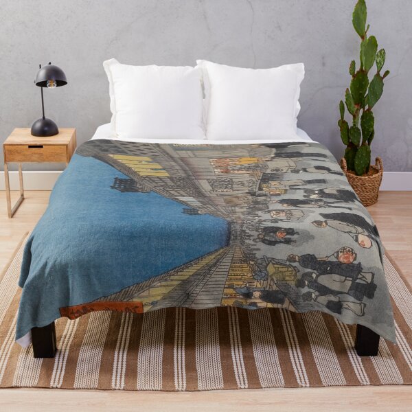 Item preview, Night of Saruwaka-machi Vintage Ukiyo-e Japanese Art designed and sold by VintageArchive.