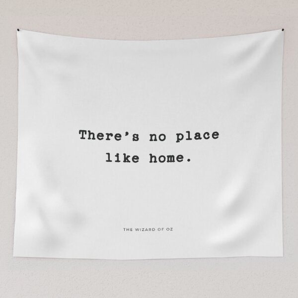 Item preview, No Place Like Home | Quote designed and sold by Wallpacas.