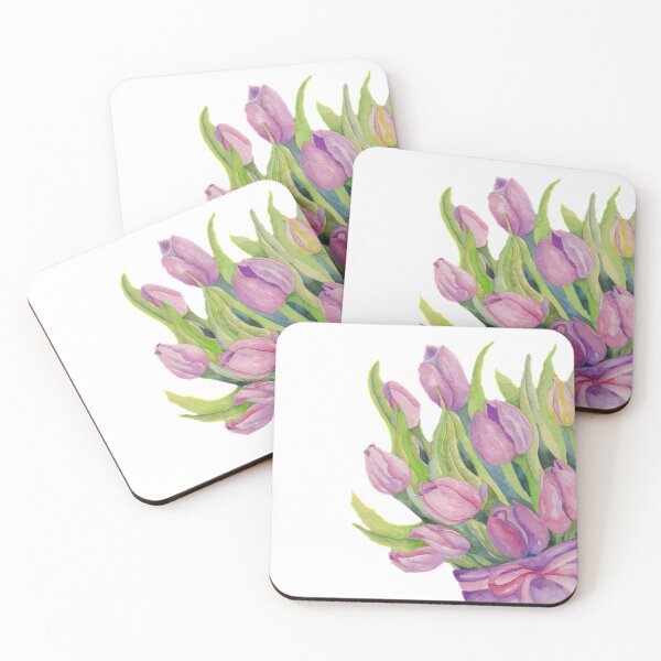 Item preview, Budding Pink Tulips designed and sold by Julie Pickering.