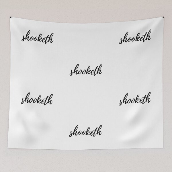 Item preview, shooketh Cursive text designed and sold by Omniodise.