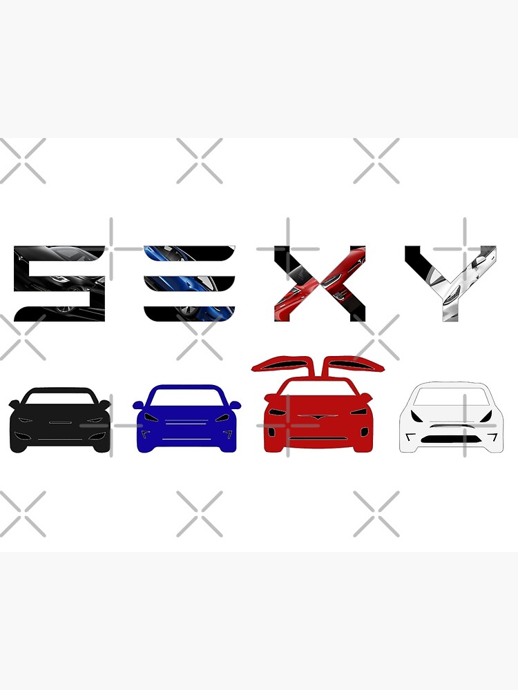 Teslasexycars Poster For Sale By Stephylee88 Redbubble 