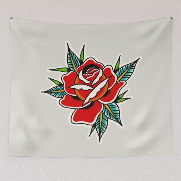 Item preview, Rose tattoo traditional  designed and sold by rafaelwolf.