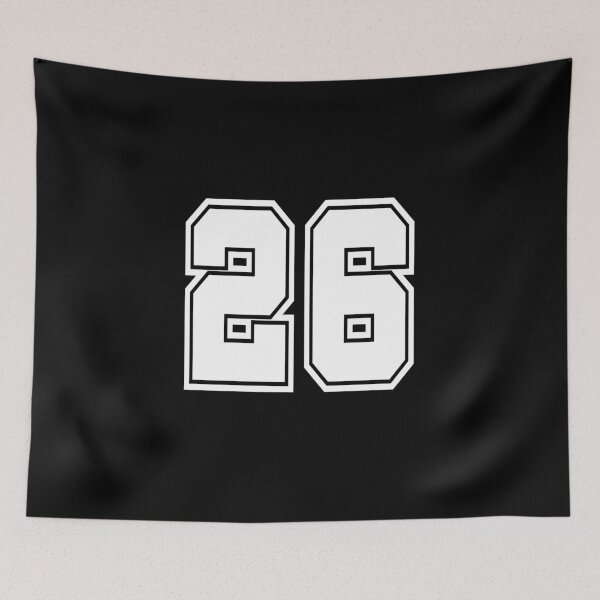 Item preview, 26 shirt number college style football soccer designed and sold by GeogDesigns.