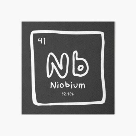 Element 41: Niobium Art Board Print