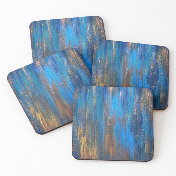 Item preview, Abstract Blue and Gold designed and sold by Roy & Tiffany.