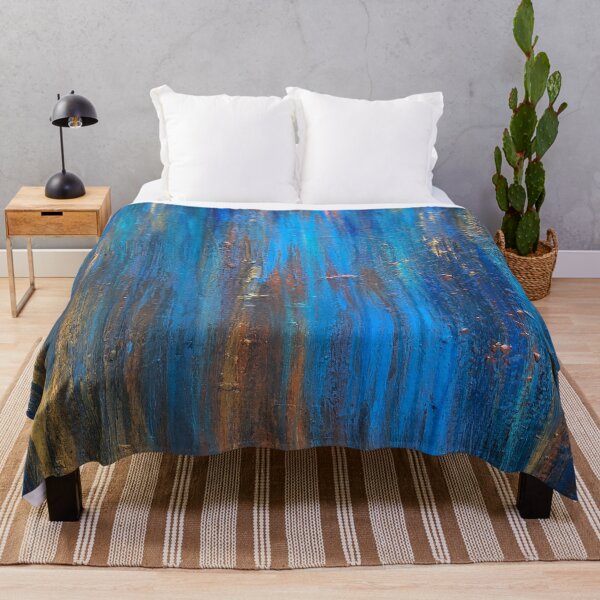 Item preview, Abstract Blue and Gold designed and sold by Roy & Tiffany.