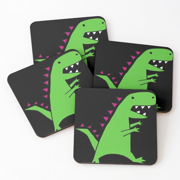 Item preview, Funny Green T-rex Dinosaur with Purple Spikes designed and sold by Nature's Fancy.