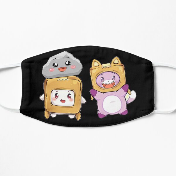 Happy Rocky plushie lankybox Flat Mask