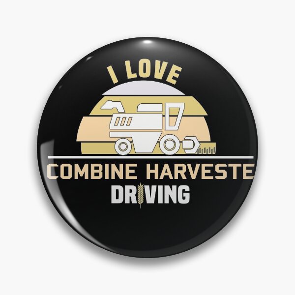 Item preview, I Love Combine Harvester Driving Threshing Machine Farmer designed and sold by NSTeeDesign.