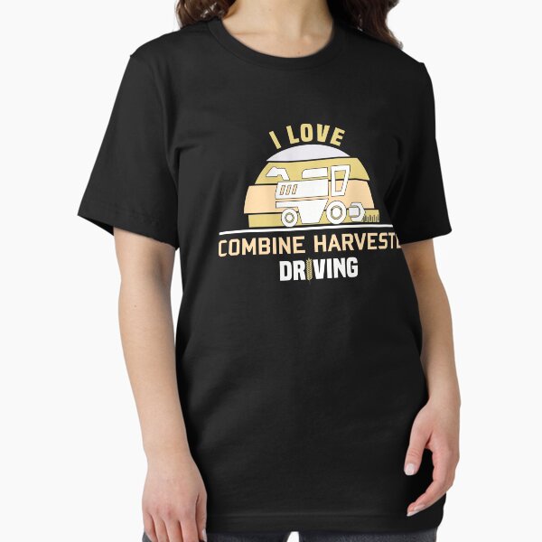 Item preview, I Love Combine Harvester Driving Threshing Machine Farmer designed and sold by NSTeeDesign.