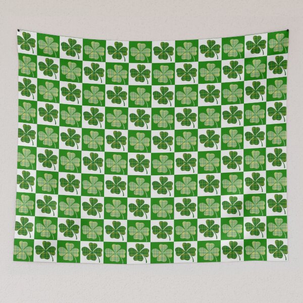 Item preview, St. Paddy's / Patrick's Day Four Leaf Clover Quilt Pattern Design designed and sold by JustincredibleT.